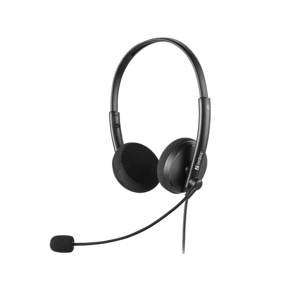 Sandberg MiniJack Office Headset Saver Black