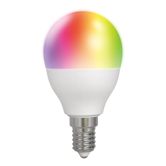 Izzó SMART HOME SH-LE14G45RGB, WiFi, E14, 5W, RGB, Deltaco