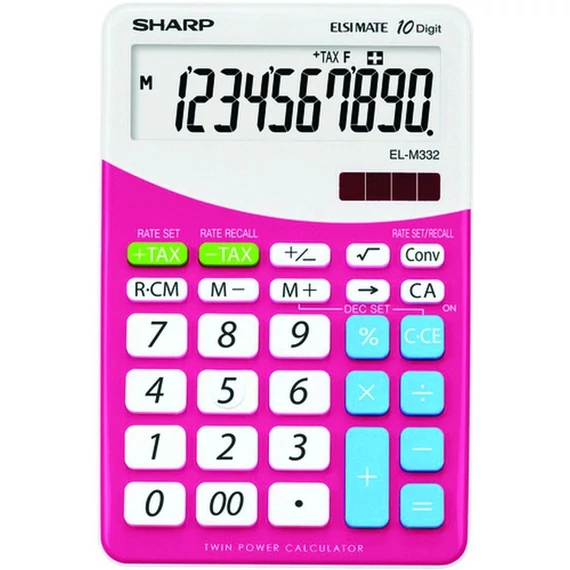 Számológép, asztali, 10 számjegy, SHARP 
