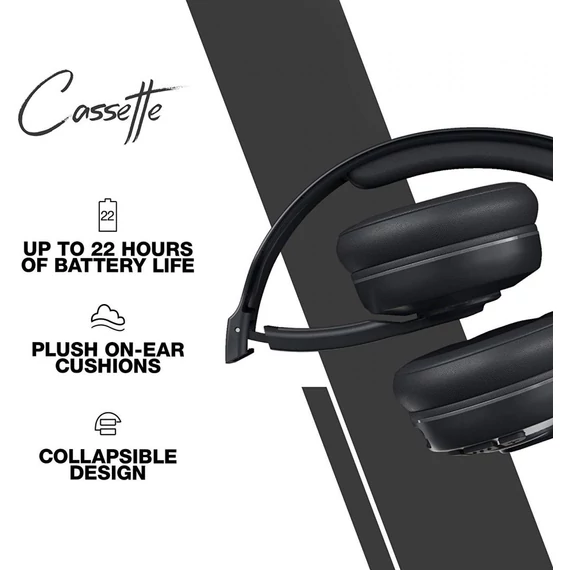 Skullcandy S5CSW-M448 Cassette Bluetooth mikrofonos fekete fejhallgató
