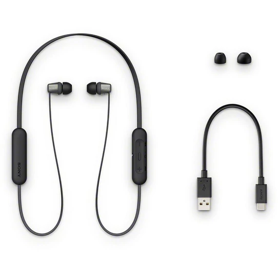 Sony WIC310B Bluetooth fekete fülhallgató