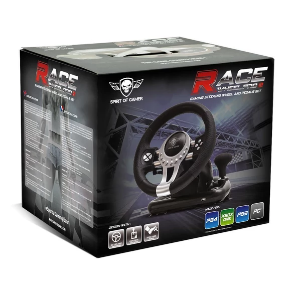 Spirit of Gamer RACE WHEEL PRO 2 PC/PS3/PS4/XBOX One fekete kormány