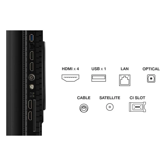 TCL 55P8K LED Televízió 139cm 4K QLED HDR Google TV