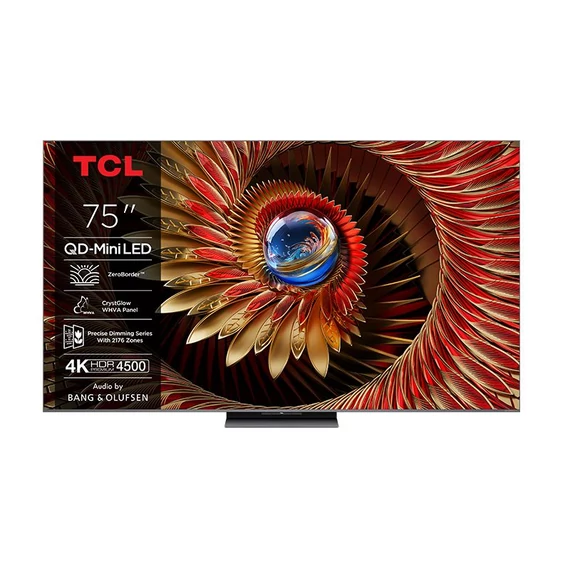 TCL 75C8K LED Televízió 189cm 4K QD-MiniLED HDR Google TV