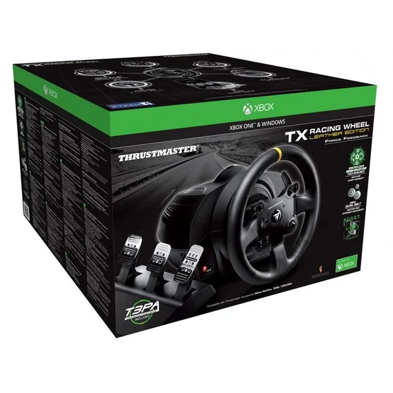 Thrustmaster 4460133 Racing Wheel and pedals TX Leather Edition Xbox One/Xbox Series/PC versenykormány + pedál csomag