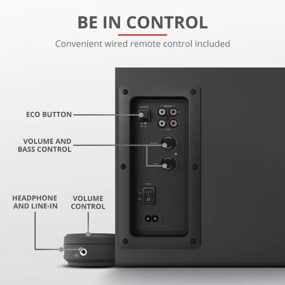 Trust Yuri 2.1 USB 120W hangszóró