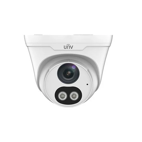 Uniview Easystar 2MP Colorhunter turret dómkamera, 2.8mm fix objektívvel, mikrofonnal és hangszóróval