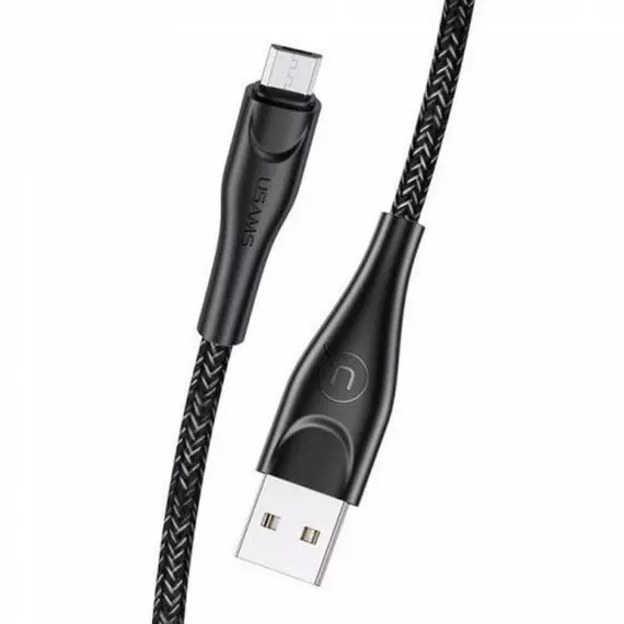 Usams U41 Micro Braided Data and Charging Cable 1m Black