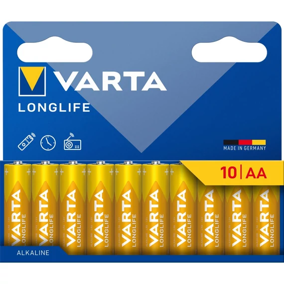 VARTA 4106101461 Longlife AA (LR06) alkáli ceruza elem 10db/bliszter