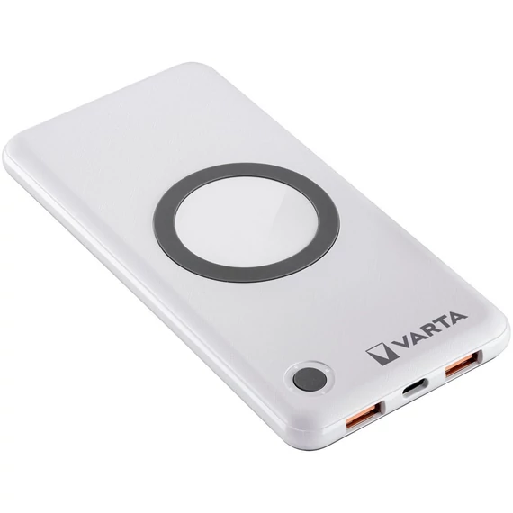 Vezeték nélküli PD/QC töltő, max. 18W, hordozható akkumulátor 10000mAh, VARTA