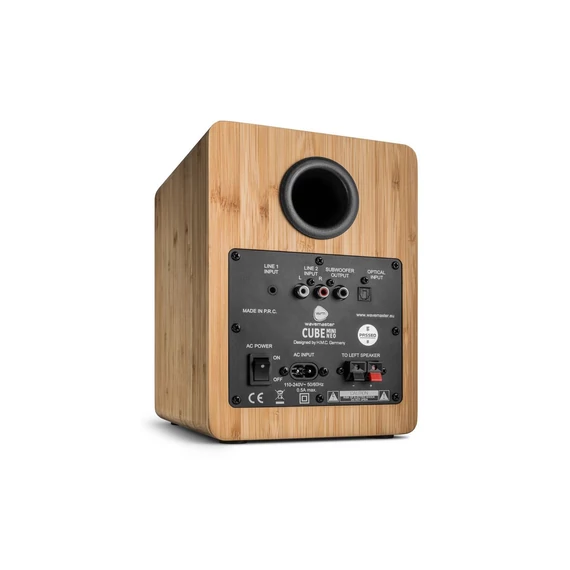 wavemaster Cube Mini Neo Bluetooth Speaker System Bamboo