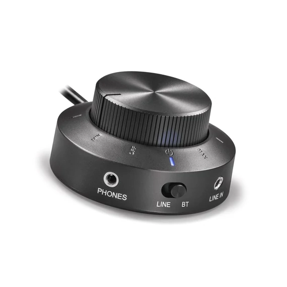 WaveMaster Hangszóró 2.1 - MOODY BT (65W RMS, Fa mélynyomó, Bluetooth, 3,5mm jack, RCA, Fekete)