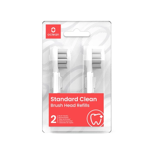 Oclean X / X PRO / Z1 / Flow / AIR / One 2 db-os fehér pót kefefej STANDARD