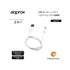 Kép 1/3 - APPROX Kábel - USB to Micro USB & Lightning USB cable (Apple, iPhone, iPad)