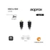 Kép 1/2 - Approx APPC35 HDMI 1.4 kábel apa/apa 3m Black