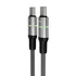 Töltőkábel, USB-C - USB-C, 60W, 1 m, AVAX 