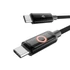 Töltőkábel, USB-C - USB-C, 60W, 1 m, AVAX 