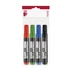 Kép 1/3 - Alkoholos marker készlet, 1-3 mm, kúpos, ICO "Permanent 11 XXL", 4 különböző szín