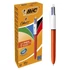 Golyóstoll, 0,3 mm, nyomógombos, négyszínű, BIC 