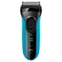 Kép 1/4 - Braun 3-3040 Wet&Dry kék-fekete akkumulátoros férfi borotva