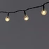 Kép 2/5 - Iris Buborékgömb alakú 23mm/8 programos/6,5m/IPX3 szabványos/meleg fehér/30db LED-es/napelemes fénydekoráció