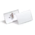 Névkitűző 54 x90mm, kombi klippel, 25 db/csomag, Durable Click Fold áttetsző