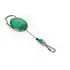 Névjegykártyatartó kihúzható karabineres, Durable with Snap Hook zöld
