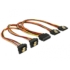 Kép 2/2 - Delock Átalakító Kábel - 60151 (4 x SATA HDD gt; SATA tűs apa, 30cm)