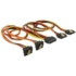 Kép 2/2 - Delock Átalakító Kábel - 60152 (4 x SATA HDD gt; SATA tűs apa, 50cm)