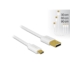 Kép 1/3 - Delock Kábel - 83679 (USB2.0 - microUSB töltő és adat kábel készlet, 30/60/90cm, fehér)