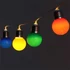 Iris E27 izzó alakú 3m/IPX3 szabványos/piros, zöld, kék, sárga/20db LED-es/3xAA elemes fénydekoráció