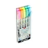 Kép 4/5 - Ecsetirón készlet, kétvégű ZEBRA "Mildliner Fluorescent", 5 szín