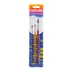 Ecsetkészlet, no. 4-6-10, kerek, festett fanyelű, NEBULO