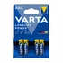Kép 1/5 - Elem, AAA mikro, 4 db, VARTA "Longlife Power"