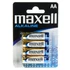 Kép 1/2 - Elem AA ceruza LR6 alkaline 4 db/csomag, Maxell