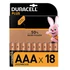 Elem, AAA mikro, 18 db, DURACELL 