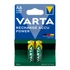 Kép 1/5 - Tölthető elem, AA ceruza, 2x2600 mAh, előtöltött, VARTA "Power"