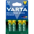 Kép 1/5 - Tölthető elem, AA ceruza, 4x2100 mAh, előtöltött, VARTA "Power"