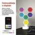Kép 4/12 - Emos GoSmart Hexagon fehér, 6 részből álló, RGBIC dimmelhető, WiFi LED asztali lámpa
