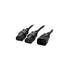 Kép 2/2 - Equip Tápkábel - 112210 (Y PC tápkábel hosszabító, C13/C14, fekete, 1,6m)