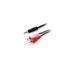 Kép 2/9 - Audio kábel, 3,5 mm jack-2xRCA, 2,5 m, EQUIP