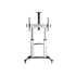 Kép 2/12 - Equip TV/Monitor állvány - 650605 (60"-100" álló, dönthető, állítható magasság, gurulós, Max.:100kg, fekete/ezüst)