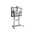 Kép 5/12 - Equip TV/Monitor állvány - 650605 (60"-100" álló, dönthető, állítható magasság, gurulós, Max.:100kg, fekete/ezüst)