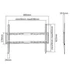 Kép 6/11 - EQuip 37"-70" Fixed TV Wall Bracket Black