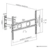 Kép 7/12 - EQuip 37"-70" Articulating TV Wall Bracket Black