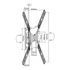 Kép 4/9 - Equip TV Fali konzol - 650405 (23"-55", dönthető, forgatható, Max.: 30kg, fekete)
