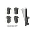 Kép 3/13 - EQuip 45"-55" Dual Screen Ceiling Mount Black