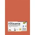 Dekorkarton, 2 oldalas, A4, 300 g, 50 lap, FOLIA, narancs