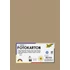 Dekorkarton, 2 oldalas, A4, 300 g, 50 lap, FOLIA, őzbarna