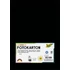 Dekorkarton, 2 oldalas, A4, 300 g, 50 lap, FOLIA, fekete